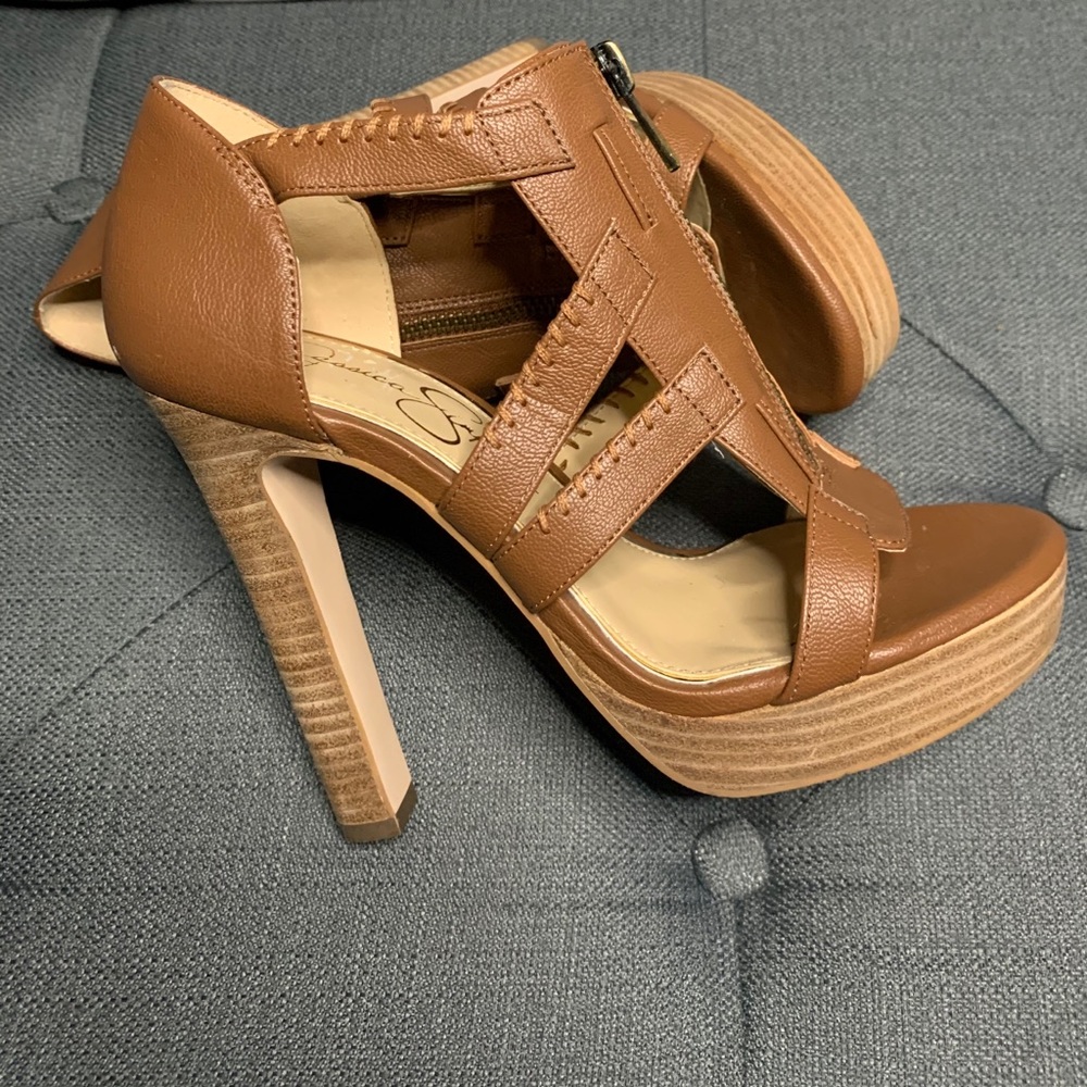 Jessica Simpson High Heel Sandals, Size 7